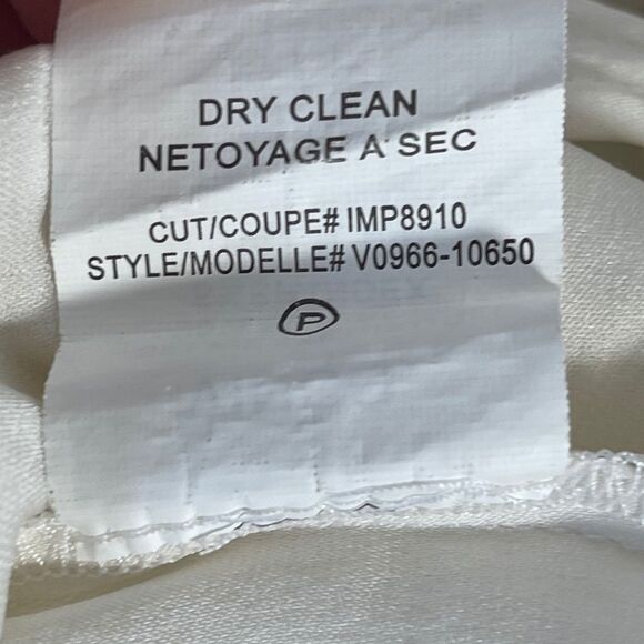 Vince Ivory Silk/Spandex Banded Collar Shell Top Sz S - Picture 5 of 8